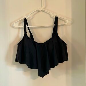 Black swim top
